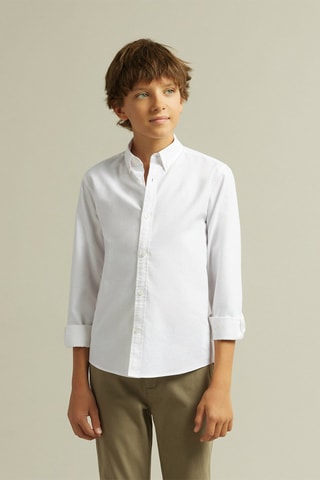 Chemise en coton biologique - Blanc