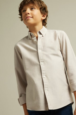 Chemise en coton biologique - Marron