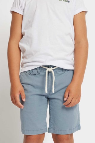 Bermuda en coton biologique - Bleu