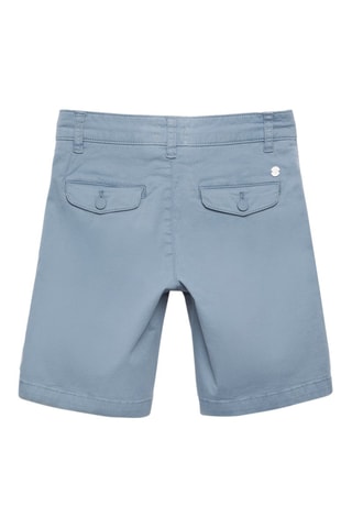 Bermuda en coton biologique - Bleu