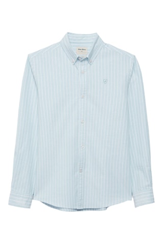 Chemise en coton biologique - Turquoise