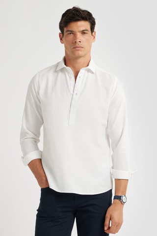 Polo regular - Blanc