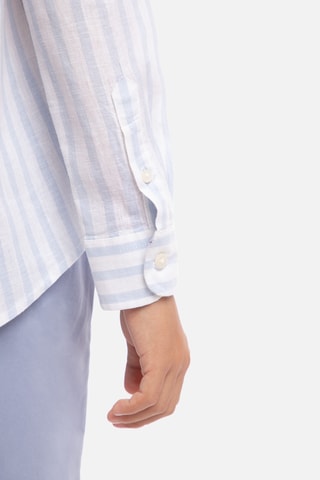 Chemise en lin - Bleu