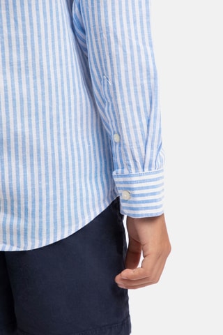 Chemise en lin - Bleu