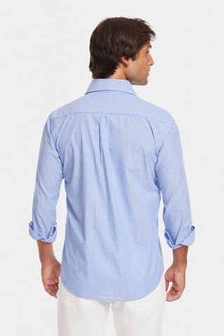 Polo en lin - Bleu marine