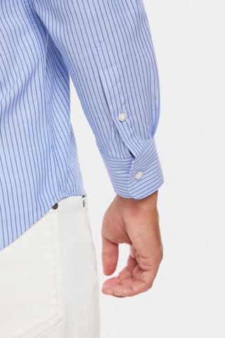 Polo en lin - Bleu marine