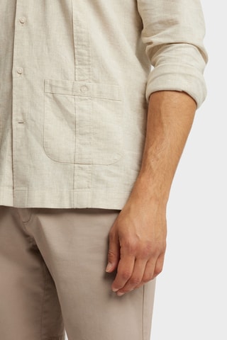 Chemise regular en lin - Beige