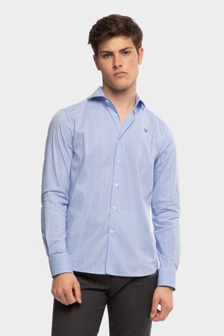 Camisa slim - Azul
