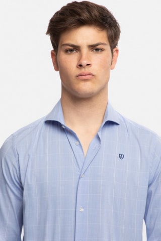 Camisa slim - Azul