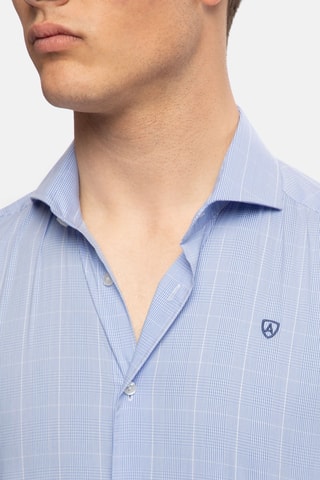 Camisa slim - Azul