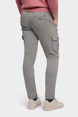 Calças cargo slim - Cinzento