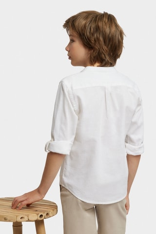 Chemise regular en lin - Blanc