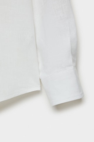 Chemise regular en lin - Blanc