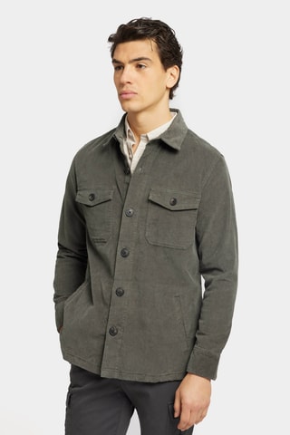 Surchemise en velours - Vert