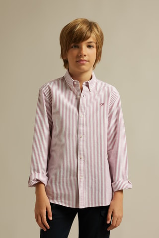 Chemise regular - Rouge
