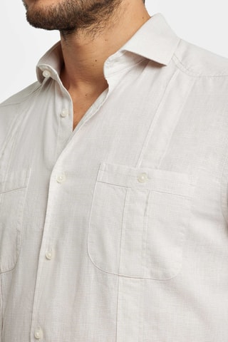 Chemise regular en lin - Beige