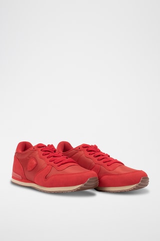 Baskets en nubuck - Rouge