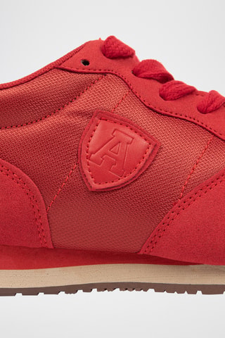 Baskets en nubuck - Rouge
