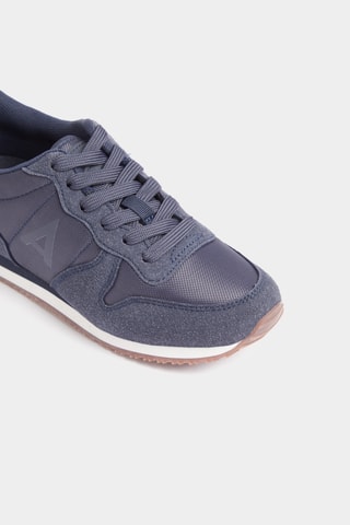 Baskets en nubuck - Bleu