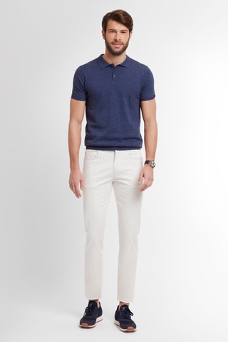 Pantalon slim - Blanc