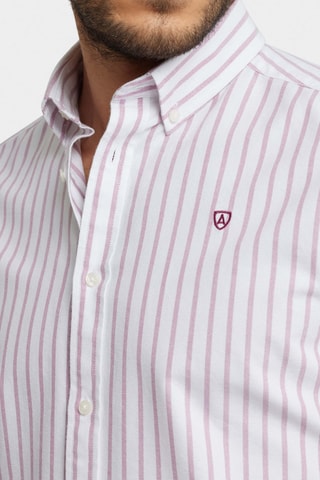 Chemise regular en coton biologique - Rouge