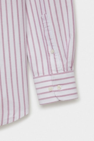 Chemise regular en coton biologique - Rouge
