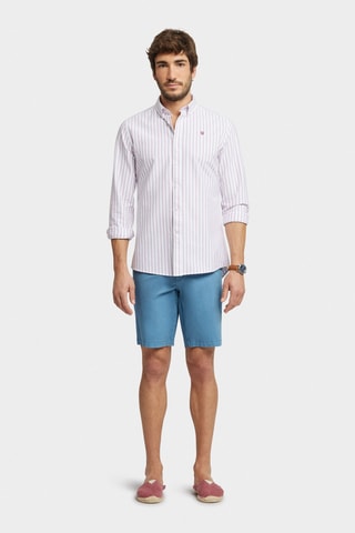 Chemise regular en coton biologique - Rouge