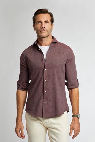 Chemise regular - Rouge