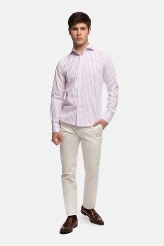 Camisa slim - Rosa