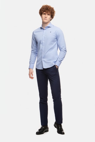 Camisa slim - Azul