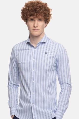 Camisa slim - Azul