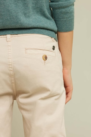 Calças chino slim - Bege