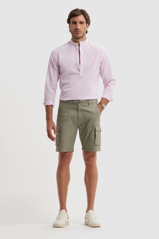 Chemise regular en lin - Rose