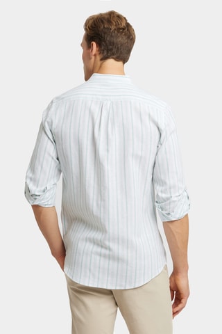 Chemise regular en lin - Vert