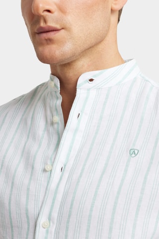 Chemise regular en lin - Vert