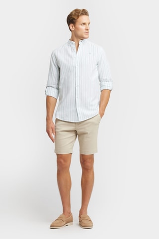 Chemise regular en lin - Vert