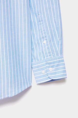 Chemise regular en coton biologique - Bleu