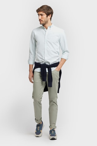 Chemise regular en coton biologique - Vert