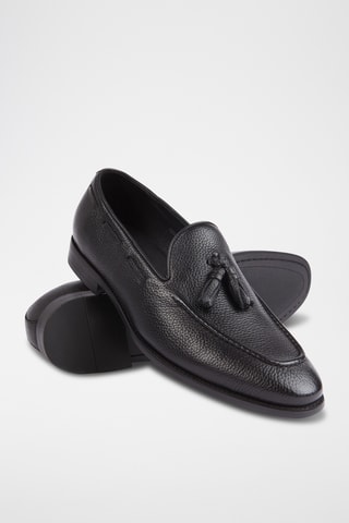 Mocassins en cuir - Noir