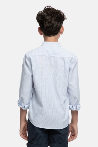 Chemise en lin - Bleu