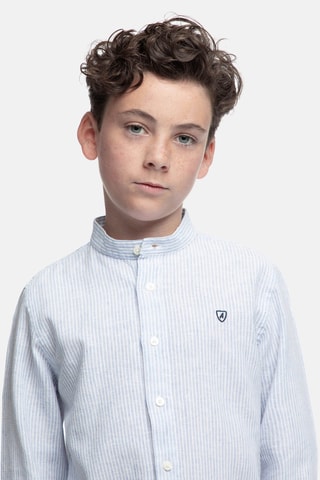 Chemise en lin - Bleu
