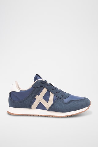 Baskets en nubuck - Bleu