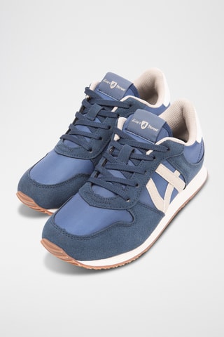 Baskets en nubuck - Bleu