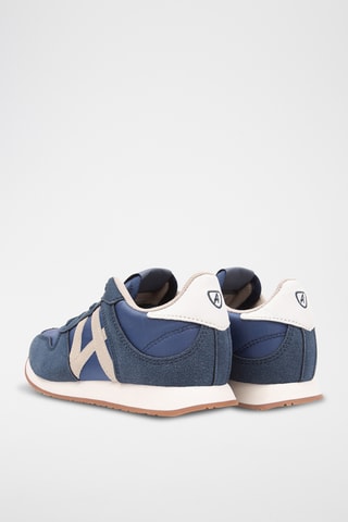 Baskets en nubuck - Bleu