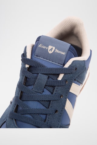 Baskets en nubuck - Bleu