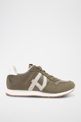Baskets en nubuck - Vert