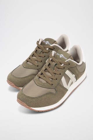 Baskets en nubuck - Vert