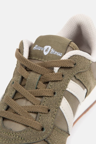 Baskets en nubuck - Vert