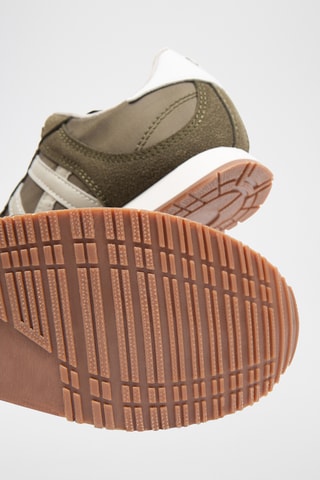 Baskets en nubuck - Vert