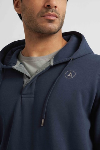 Sweat com capuz - Azul-marinho